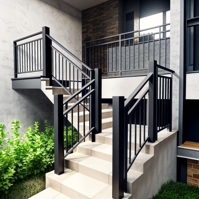 OEM المعاصرة الدرج الدرج المرفق الرصيف الألومنيوم تصميم أنيق