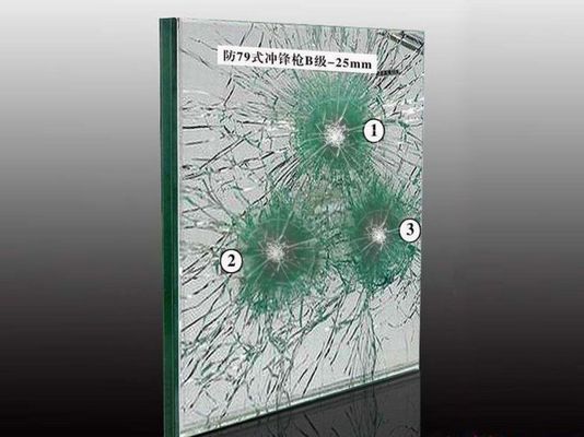 الزجاج المنحني المسطح المقاوم للرصاص المقاوم للنار وحماية الأشعة فوق البنفسجية للحماية العليا